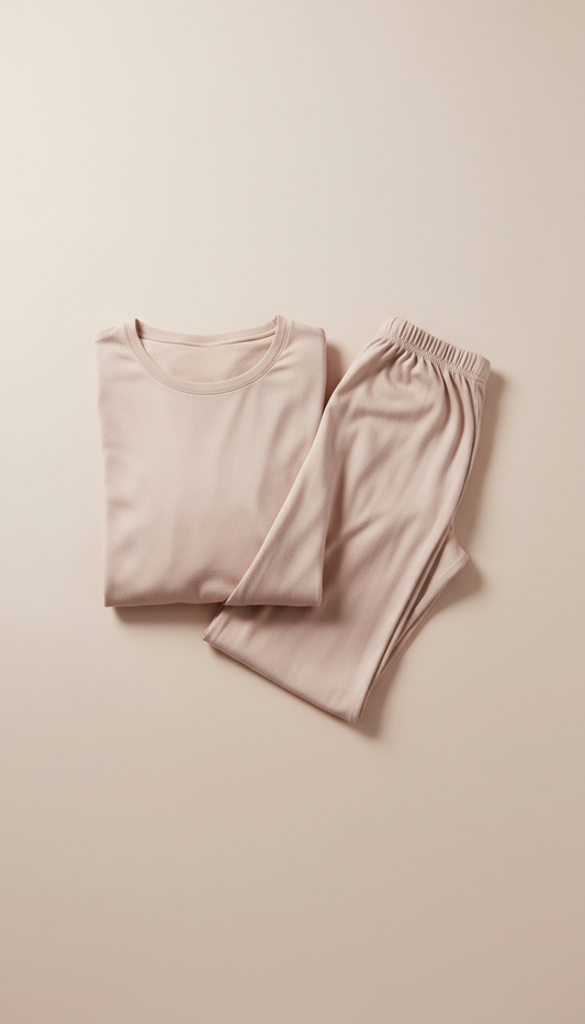 Modal pajama pair in blush veil