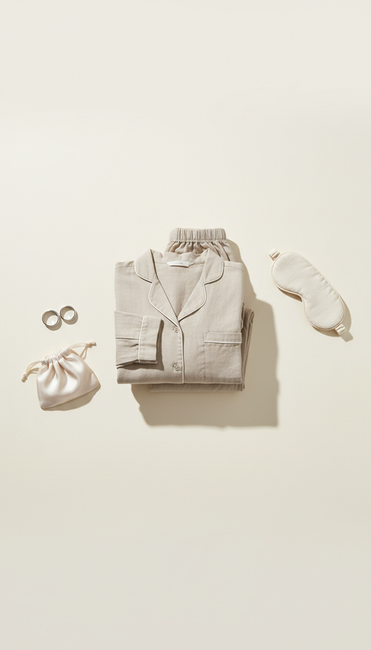 Couples’ Linen Pajama Set